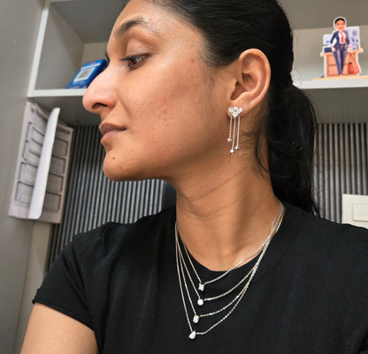 Rhythm Multi-Strand Necklace & Drop Earring Set