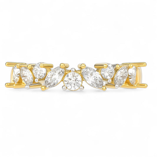 Marquise Cluster Diamond Band Ring