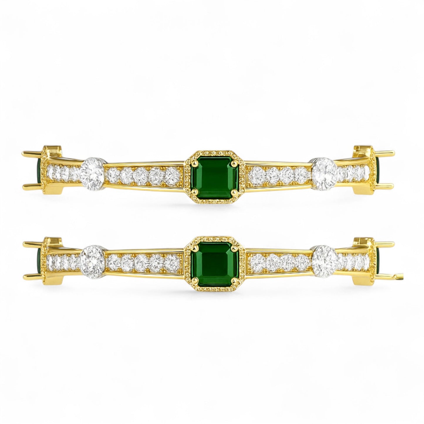 Emerald Majesty Diamond Bangle