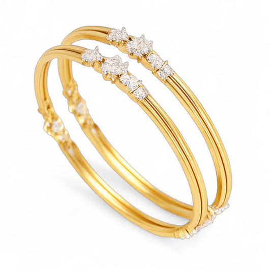 Star Cluster Diamond Bangle