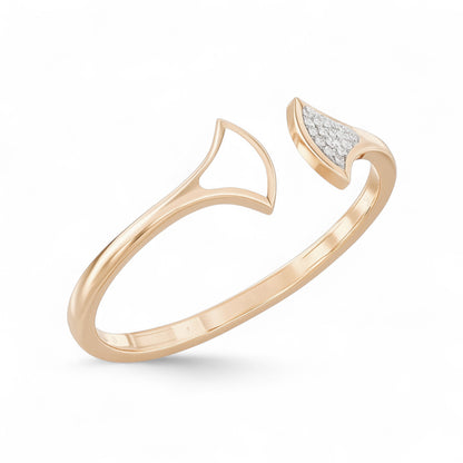 Enamel Accent Modern Diamond Open Cuff Bracelet