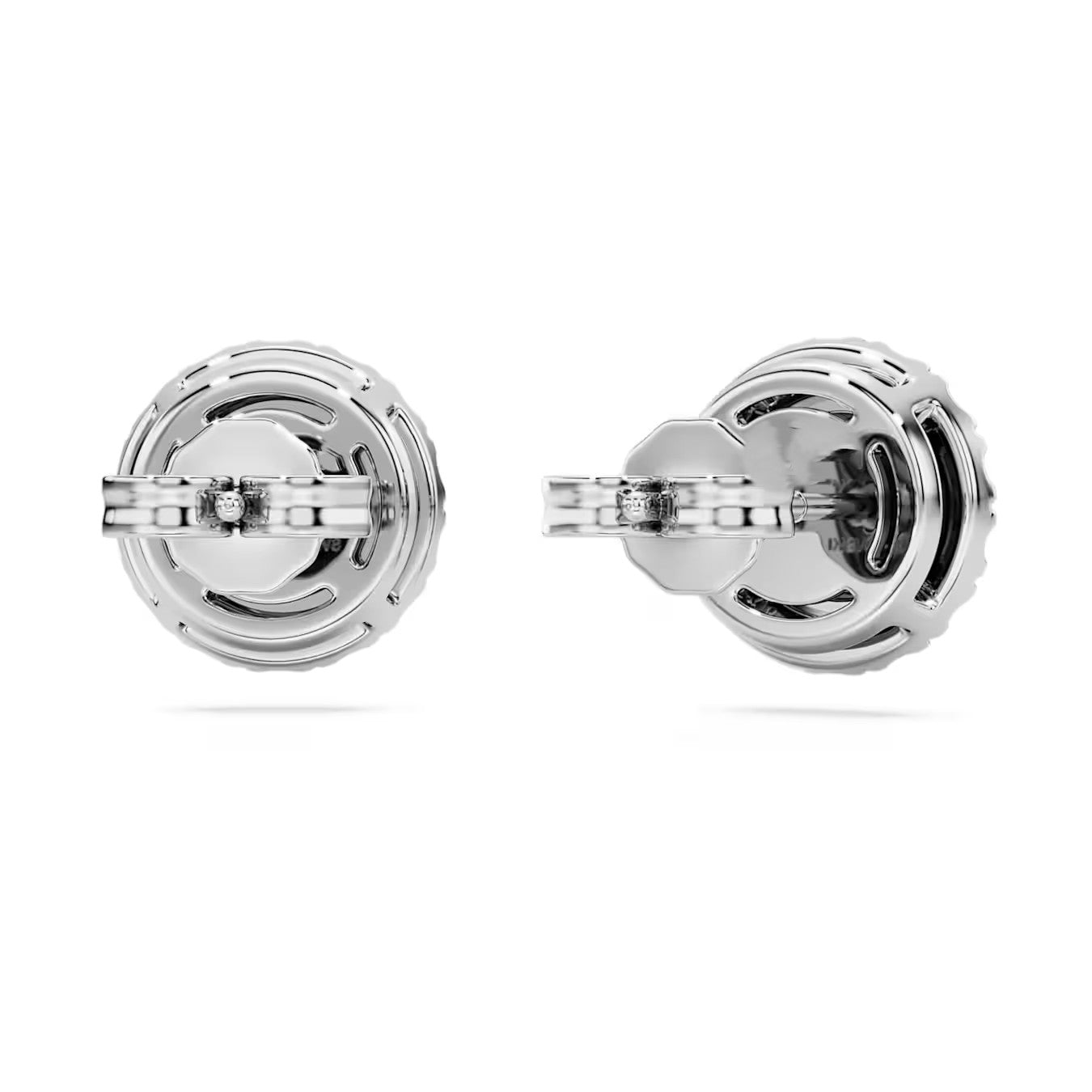 Stylish Halo Round Diamond Stud Earrings