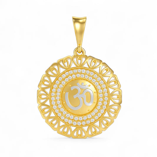 Sacred Om Diamond Pendant
