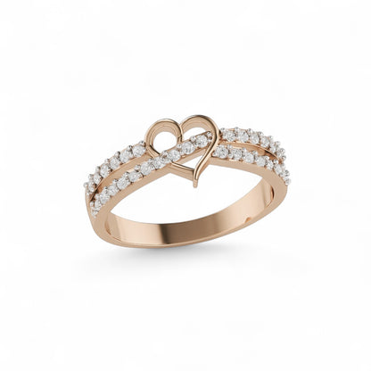 Diamond Heart Promise Ring