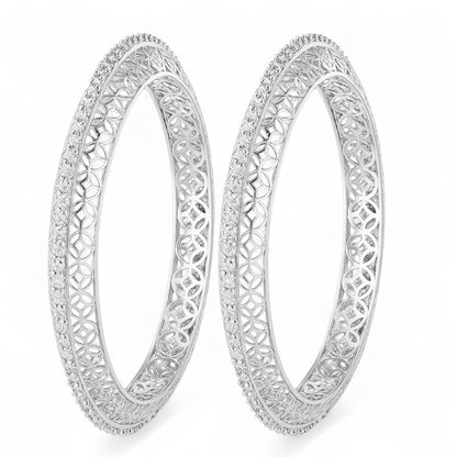 Regal Circle Filigree Diamond Bangle