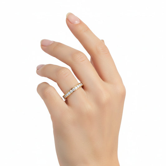 Classic Channel Set Diamond Band Ring