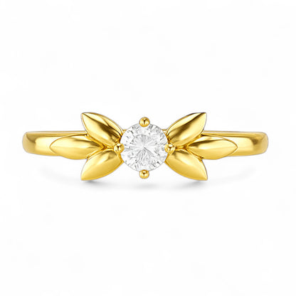 Mini Petite Floral Diamond Ring