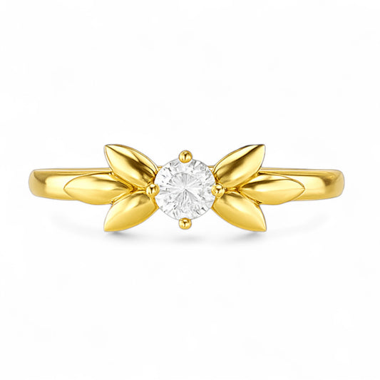 Mini Petite Floral Diamond Ring