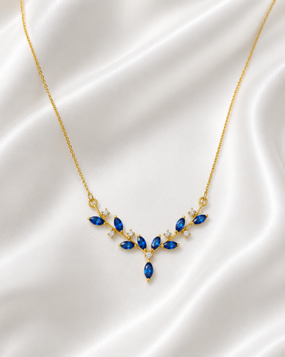 Blue Antler Wings Pendant