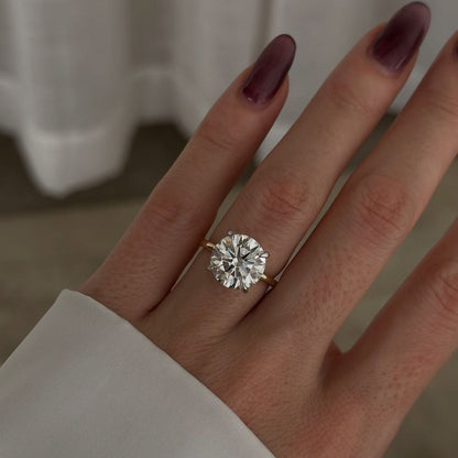 3 Carat Queens crown Solitaire Ring