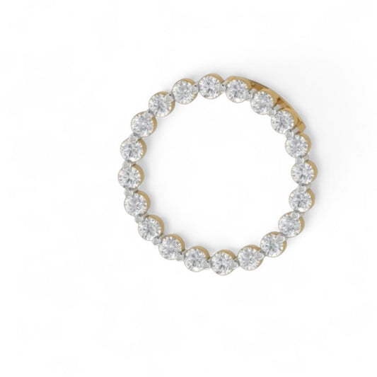 Rings of Life Modern Circle Diamond Pendant