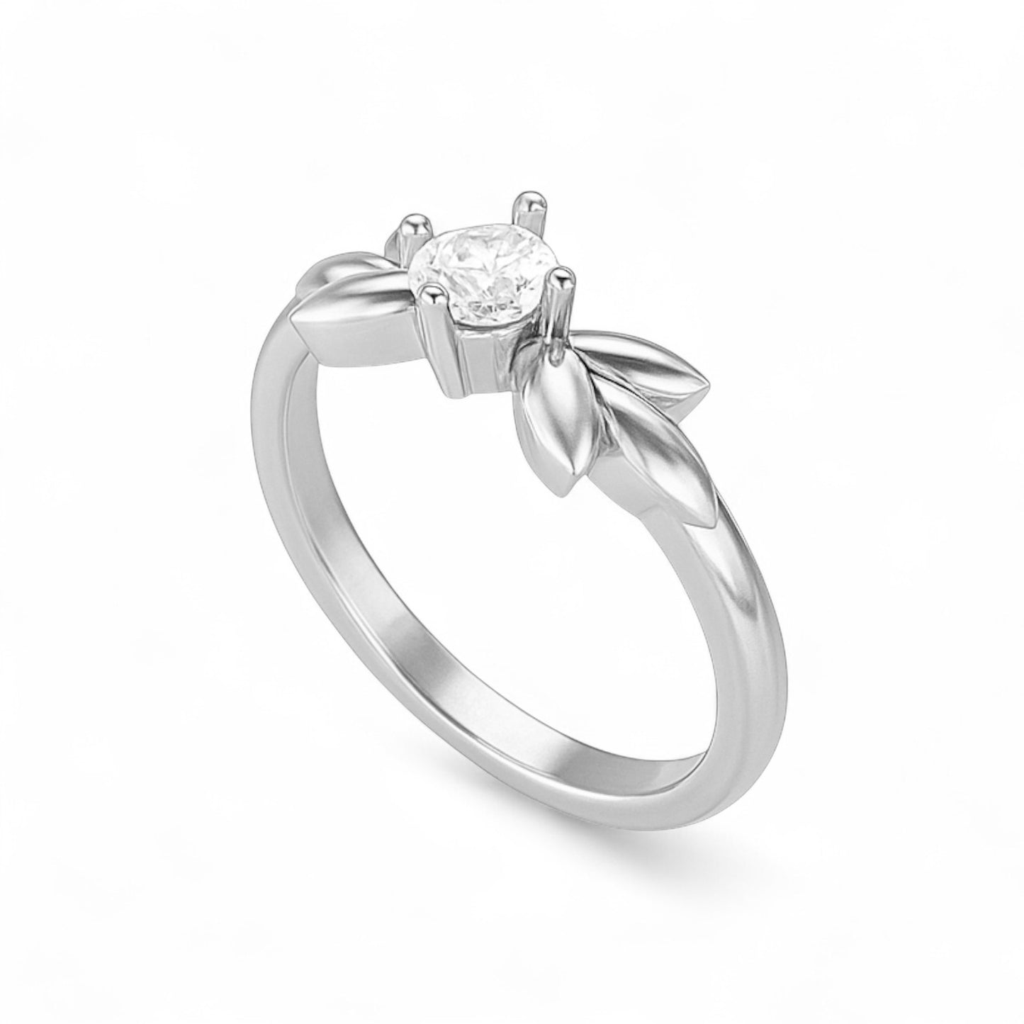 Mini Petite Floral Diamond Ring
