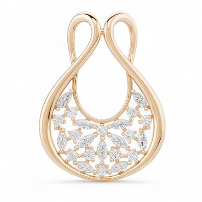 Blooming Marquise Diamond Pendant
