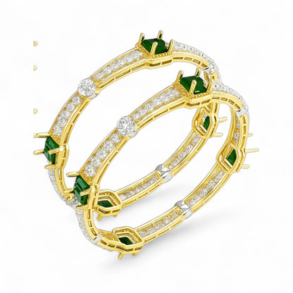 Emerald Majesty Diamond Bangle