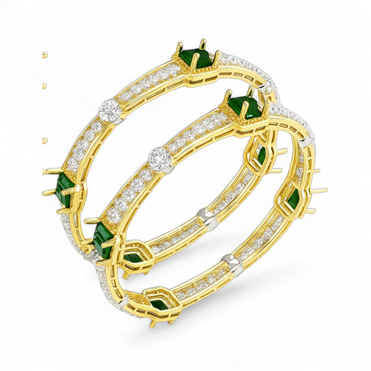 Emerald Majesty Diamond Bangle