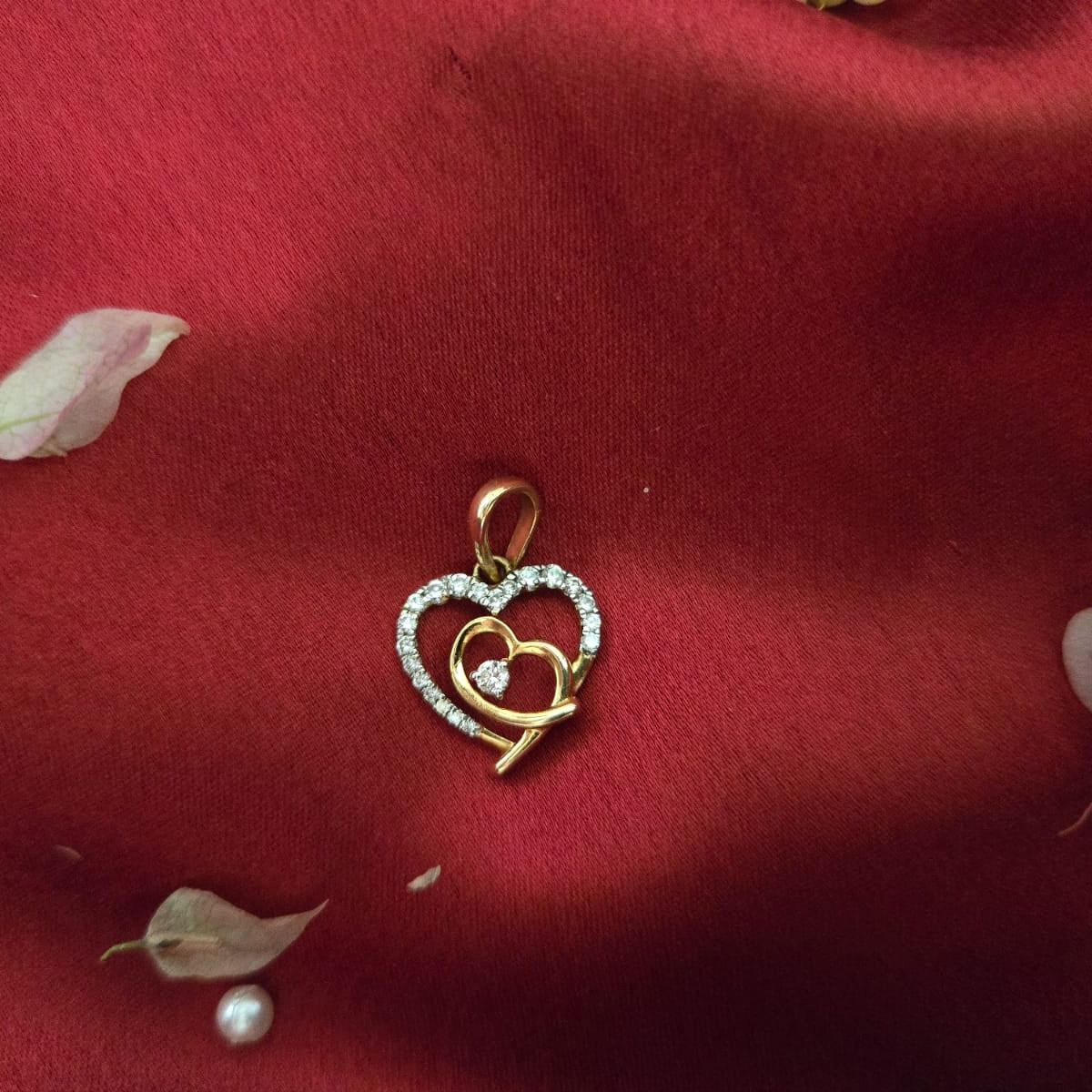 Secure love heart in Heart pendant