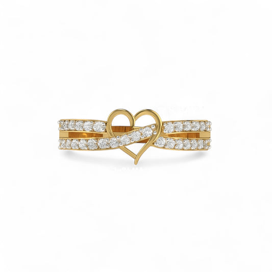 Diamond Heart Promise Ring