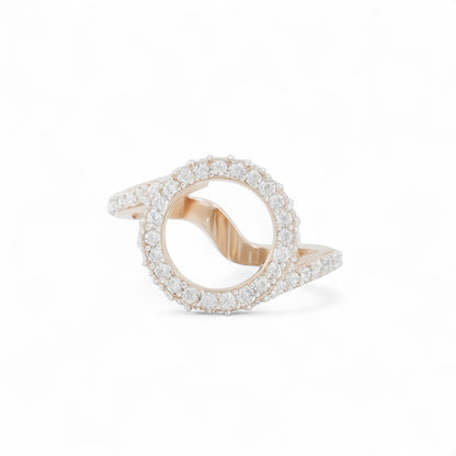 Spiral Halo Statement Ring