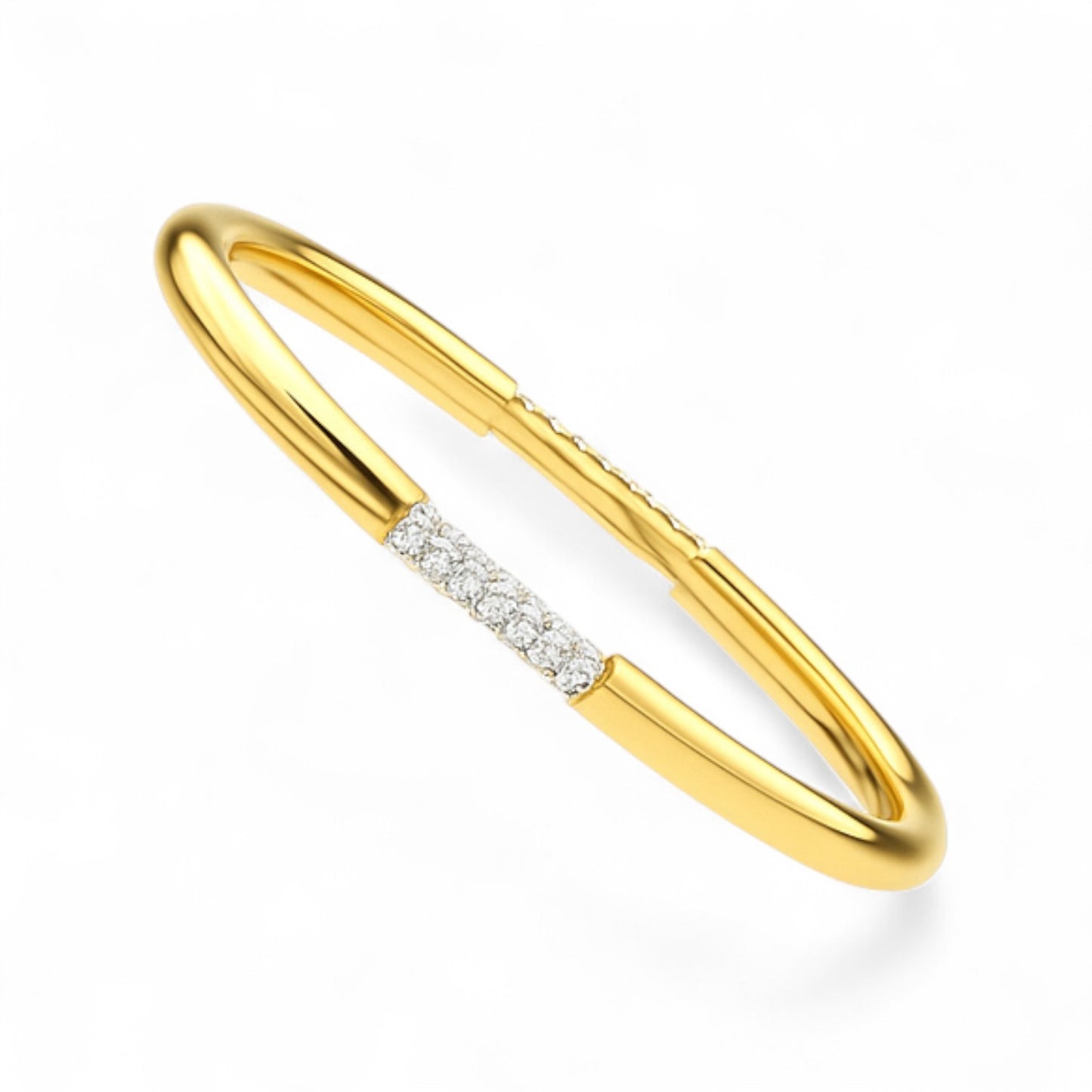 Radiant Elegance Diamond Bangle Bracelet