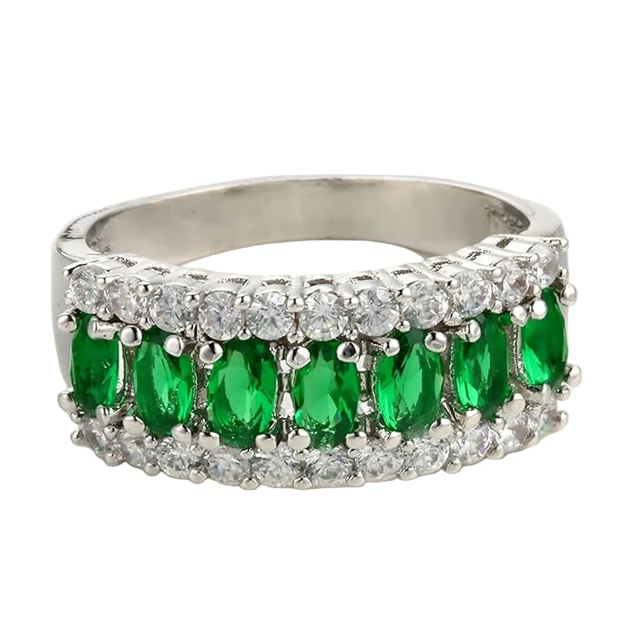 Emerald Cut and Diamond Statement Ring