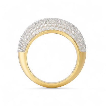 Full Pave Dome Diamond Ring