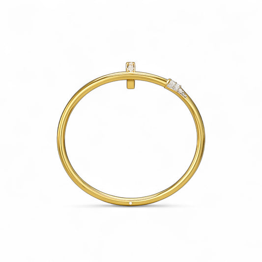 Sleek Modern Diamond Bangle Bracelet