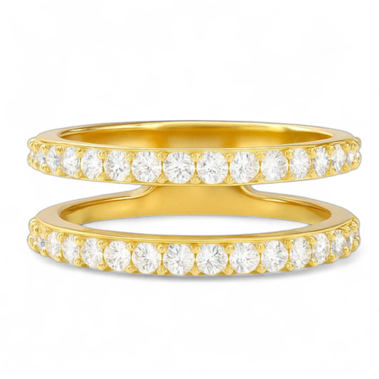 Dual Row Open Band Ring