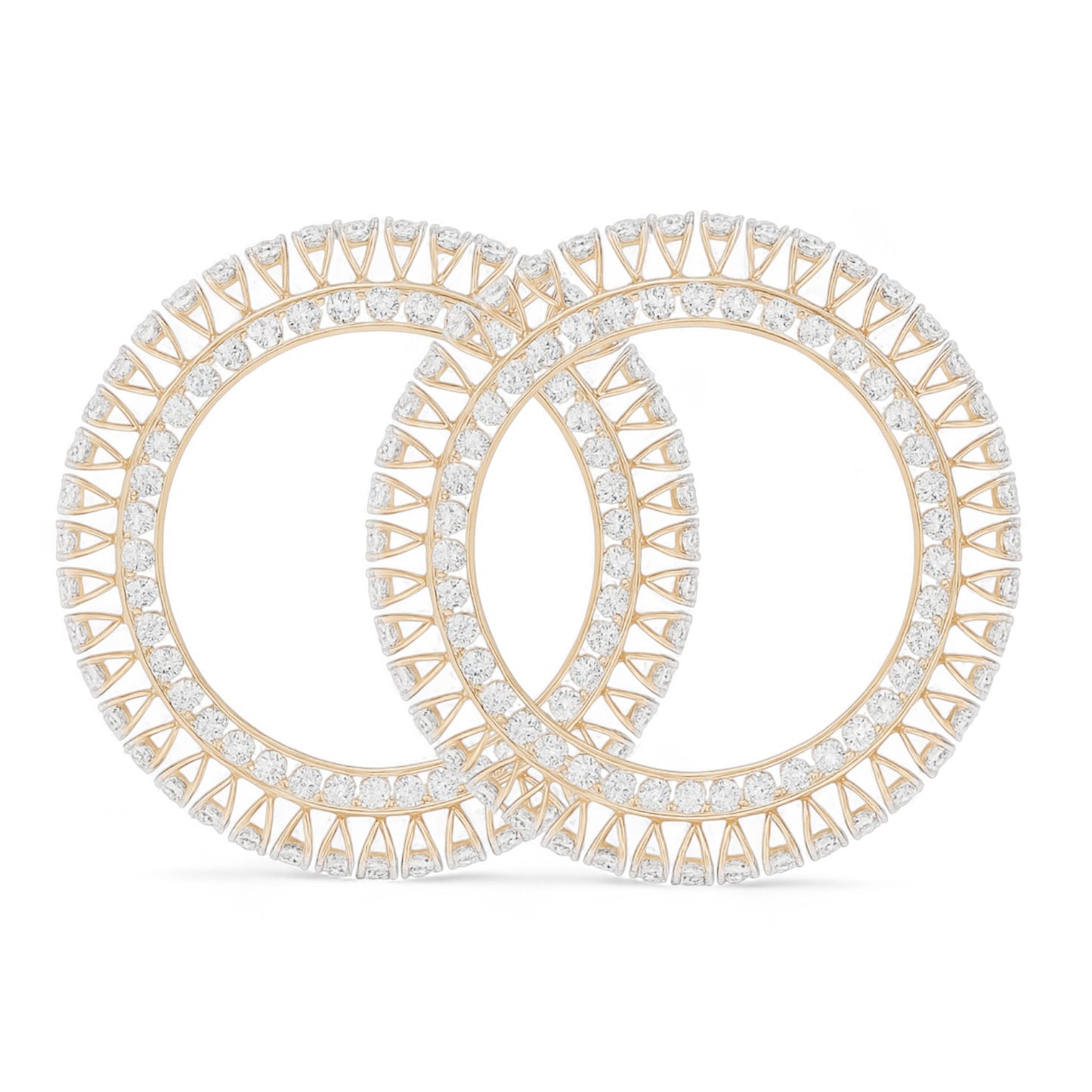 Heart Crown Diamond Bangle