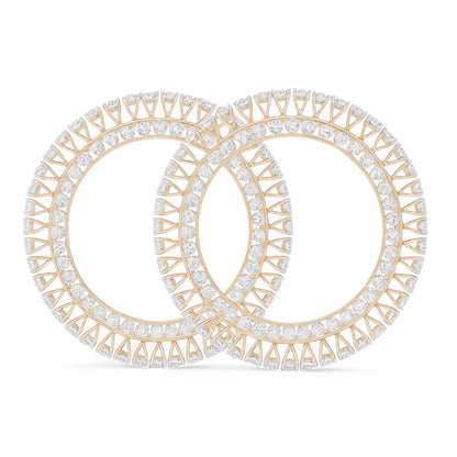 Heart Crown Diamond Bangle