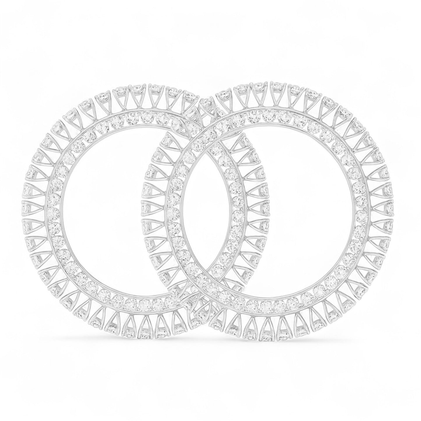Heart Crown Diamond Bangle