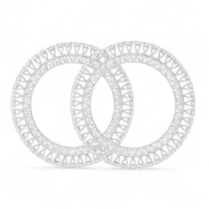 Heart Crown Diamond Bangle