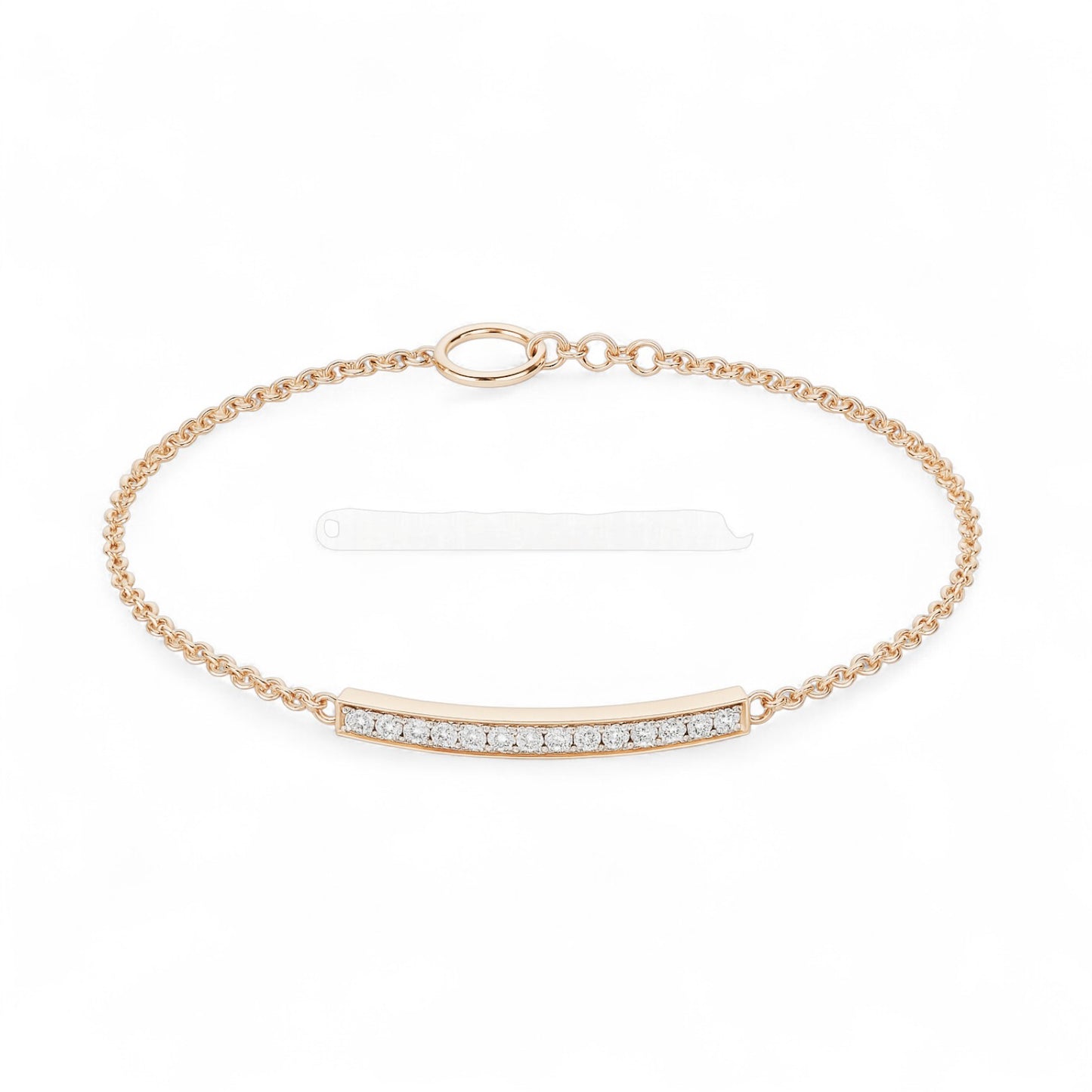 Diamond Bar Chain Bracelet