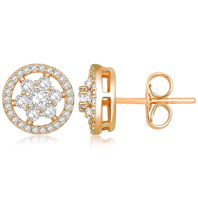 Round Halo Cluster Diamond Pendant