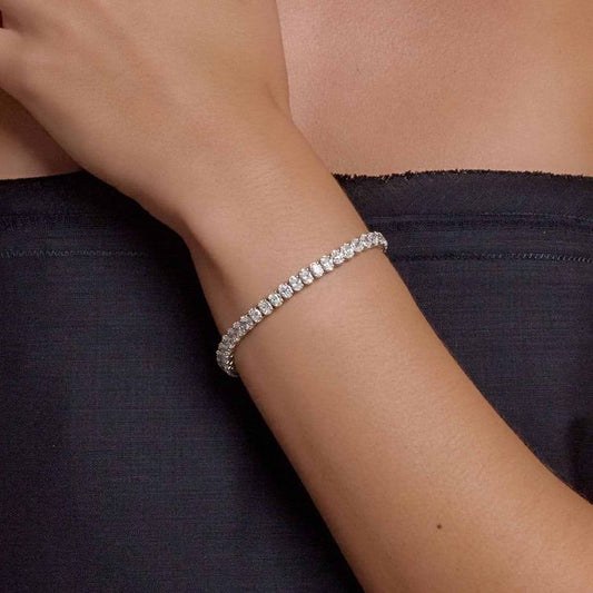 Classic Oval Cluster Tennis Bracelet