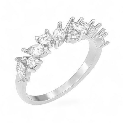 Marquise Cluster Diamond Band Ring