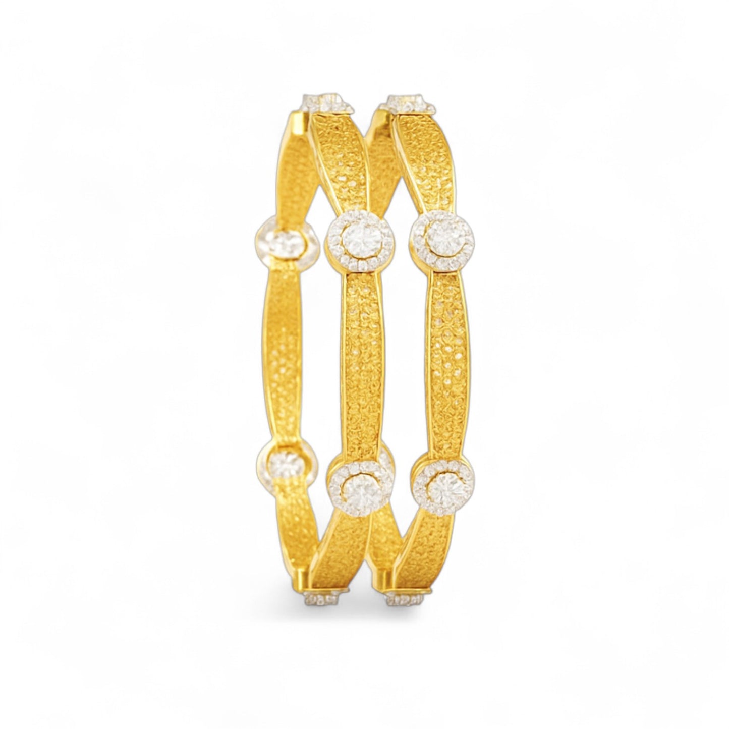 Regal Medallion Diamond Bangle
