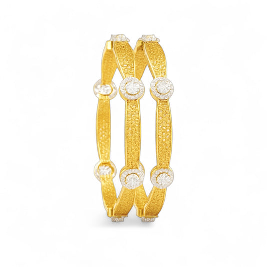 Regal Medallion Diamond Bangle