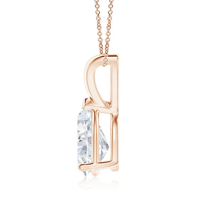 Pear Solitaire Pendant
