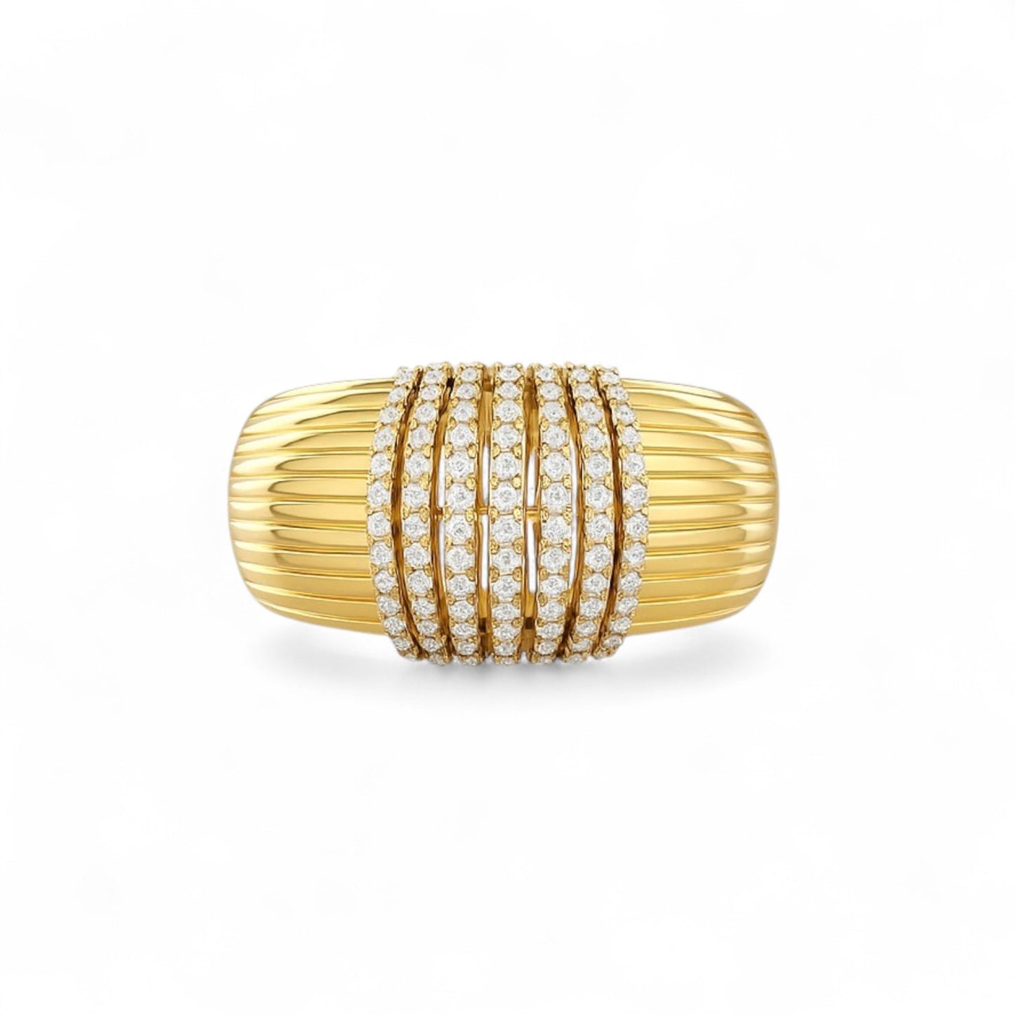 Bold Dome Diamond Band Ring