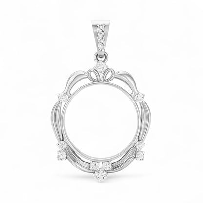 Floral Elegance Diamond Pendant
