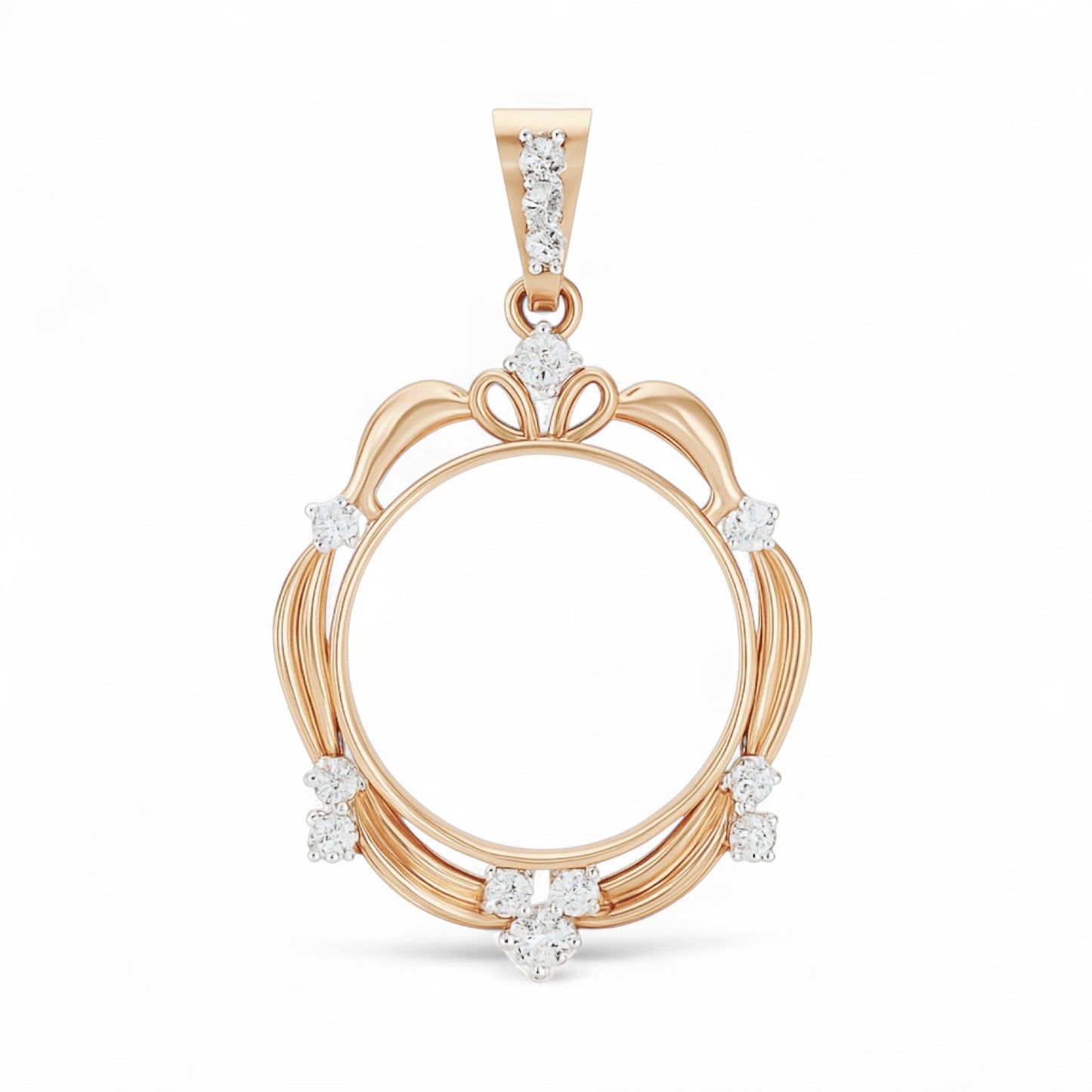 Floral Elegance Diamond Pendant