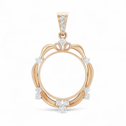 Floral Elegance Diamond Pendant