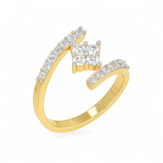 Rose Gold Diamond Wrap Ring