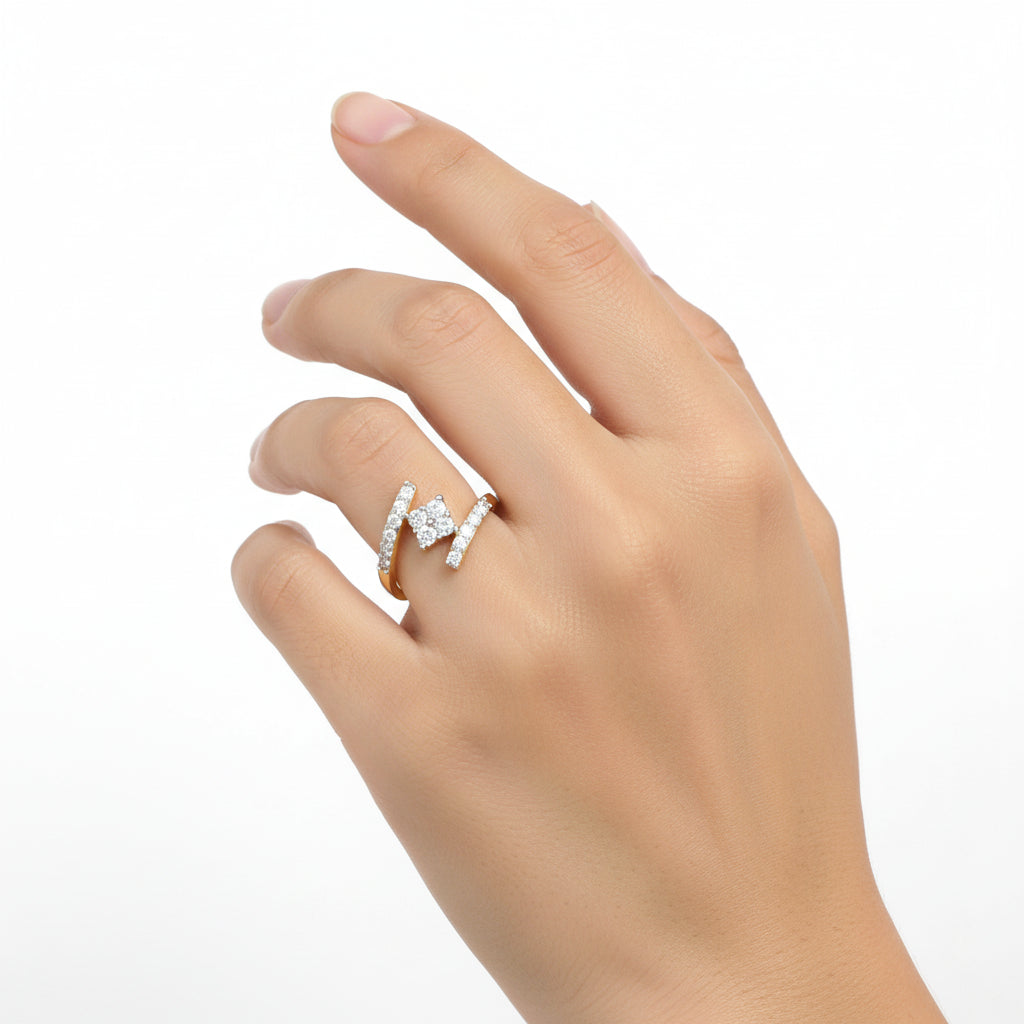 Rose Gold Diamond Wrap Ring