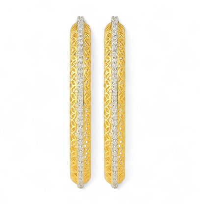 Regal Circle Filigree Diamond Bangle