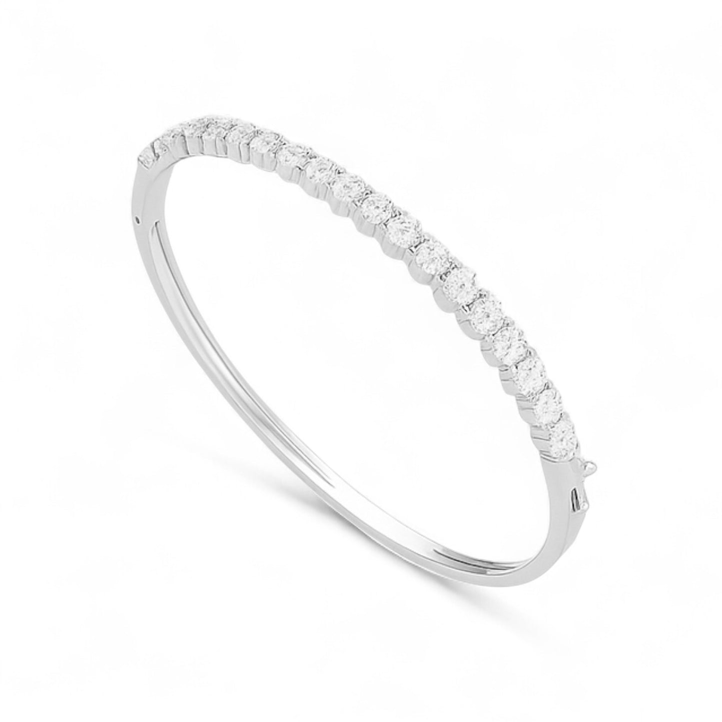 Classic Diamond Line Bangle