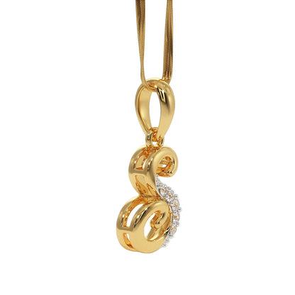 Diamond Alphabet Pendant