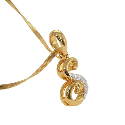 Diamond Alphabet Pendant