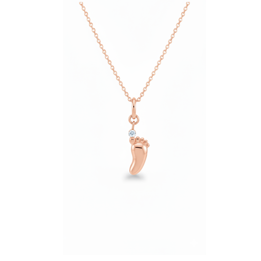 Baby Foot Diamond Pendant