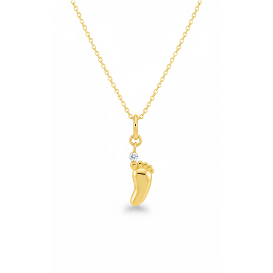 Baby Foot Diamond Pendant